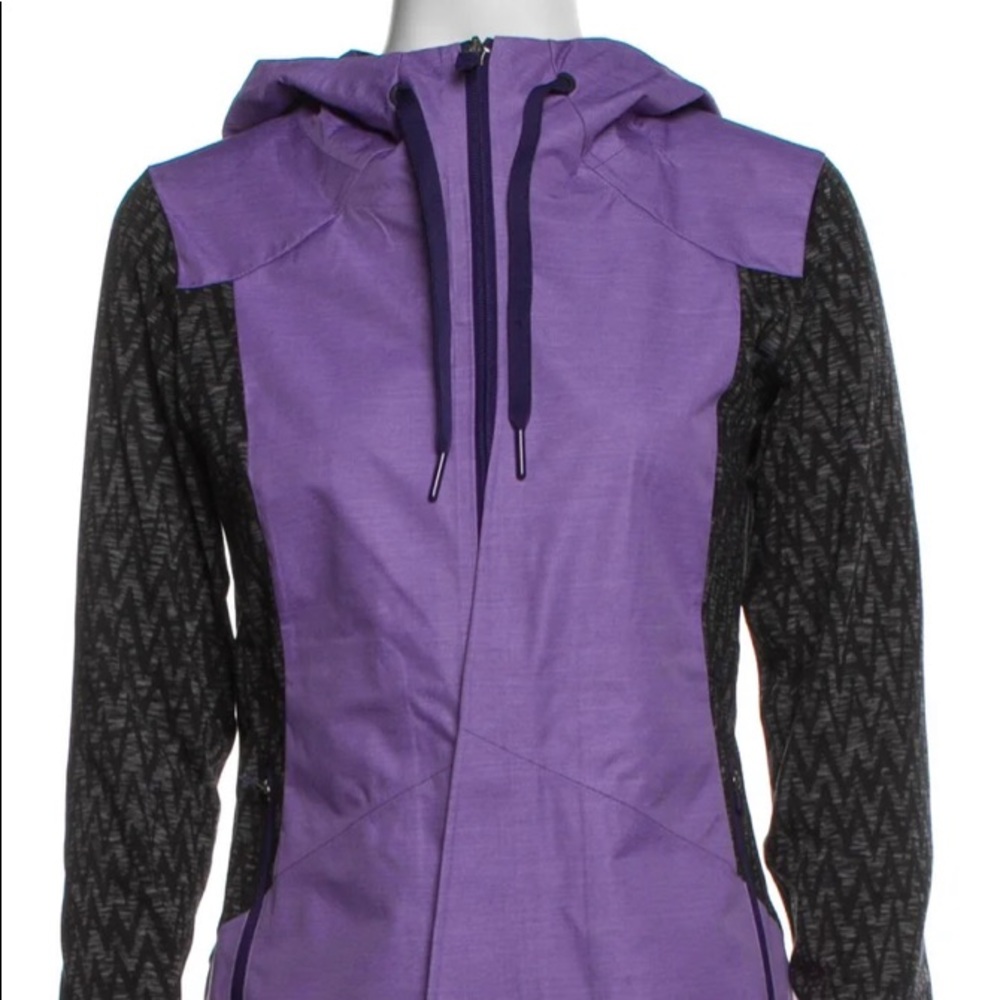 Northface Purple Colorblock Hood Jacket